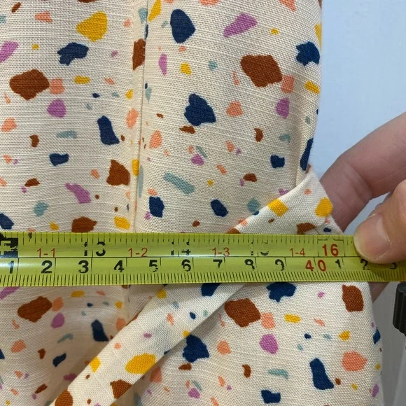 Madewell Polka Dot Midi Dress - Cream Multicolor - Picture 10 of 13